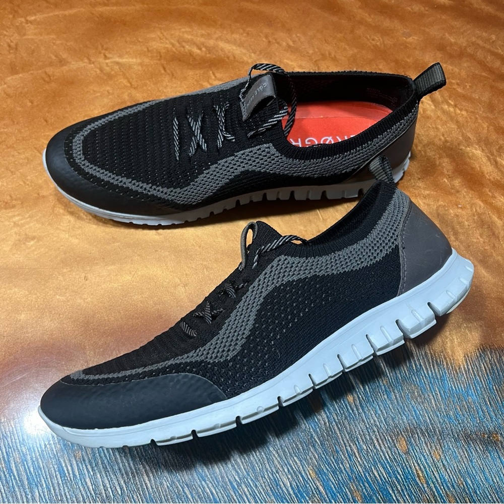 Cole Haan Zerogrande Beyond Oxford Black Gray Athletic Shoes size  8